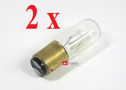2 X lampadina a baionetta per macchina da cucire o tagliacuci 15Watt L01